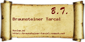 Braunsteiner Tarcal névjegykártya